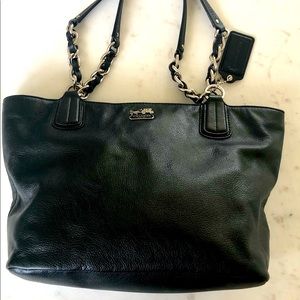 Coach Black Leather Shoulder Bag